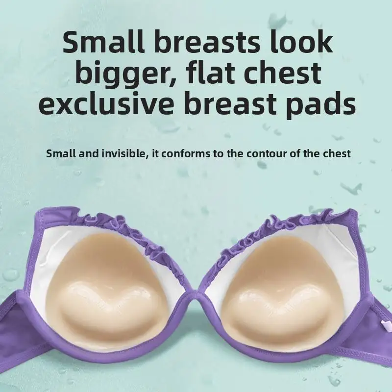 

Double Sided Sticky Bra Insert Pads Push Up, Bikini Padding Inserts Reusable, Stick on Bra Pads for Swimsuit Sport Bra