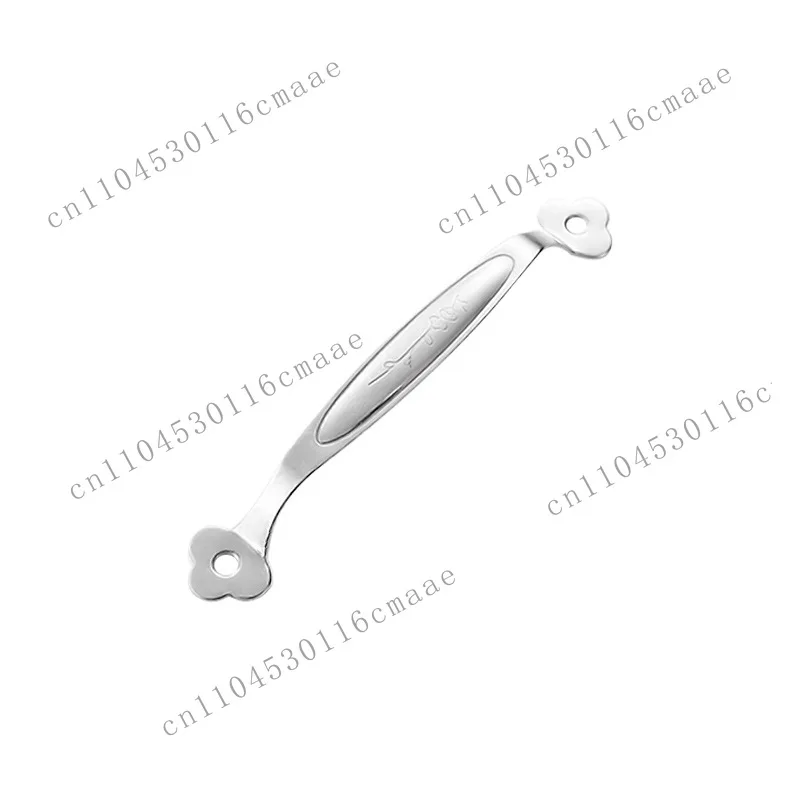 Thickened stainless steel plum blossom handle, wardrobe cabinet door drawer single hole small handle, hardware accessories