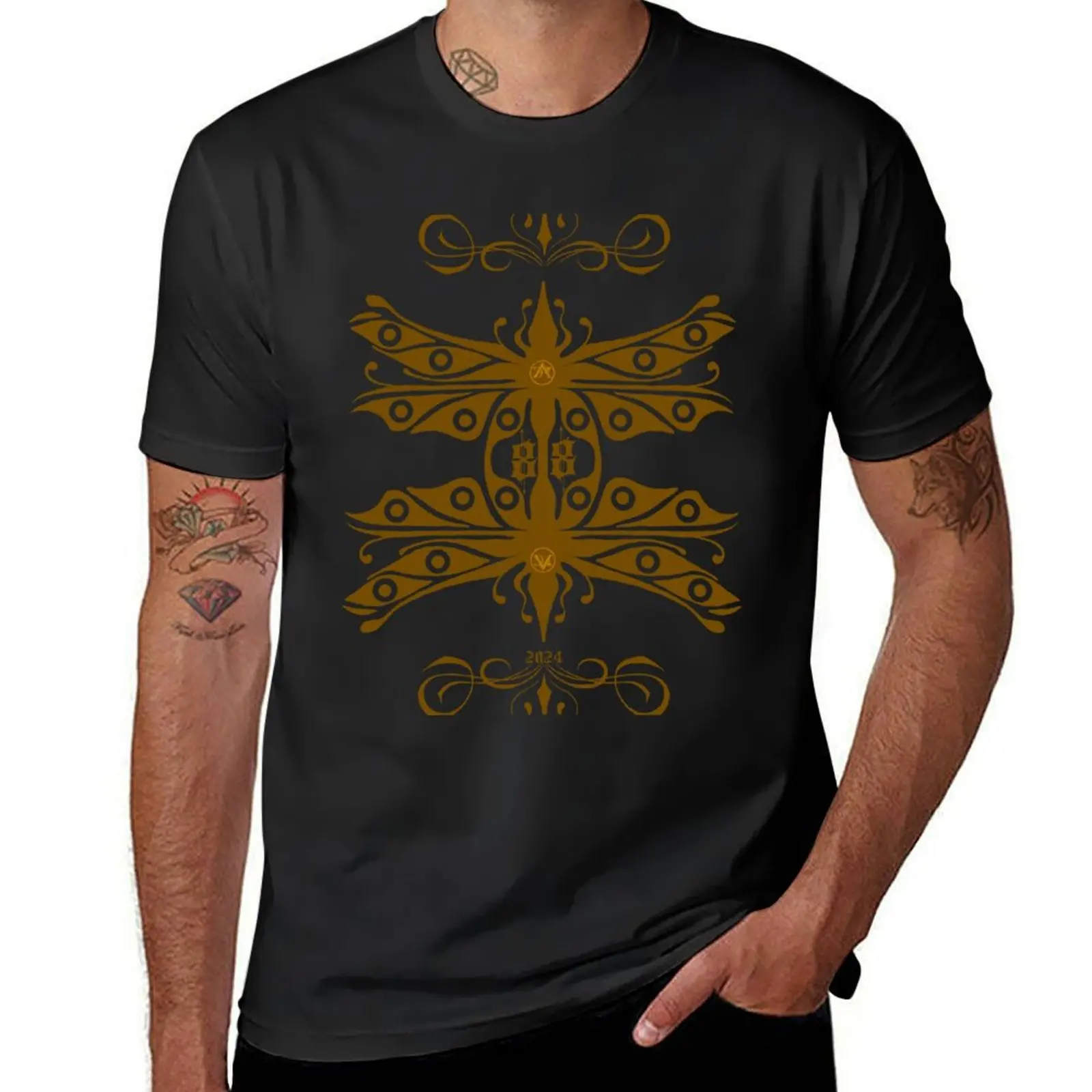 

Dragonfly mating,gold yellow T-Shirt anime anime clothes cute clothes aesthetic clothes fitted t shirts for men