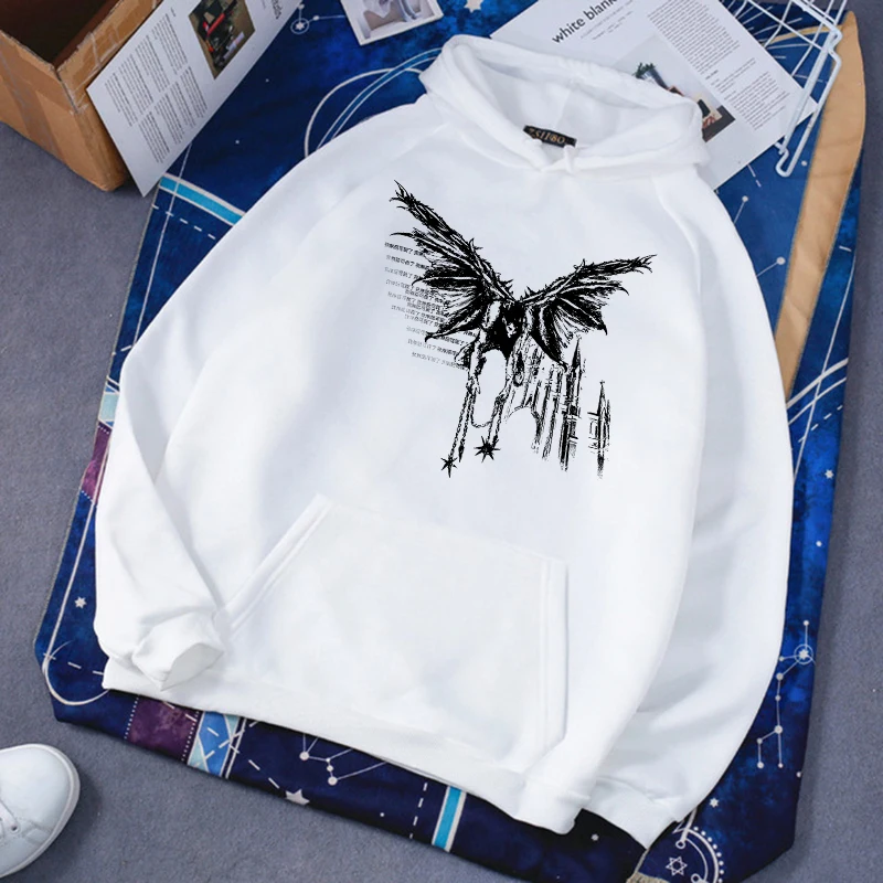 Harajuku Hip Hop Punk Sweatshirt Y2K Fashion Vintage Klassiekers Vrouwen Hoodie Casual Creatieve Comic Patroon Afdrukken Hoodies met capuchon