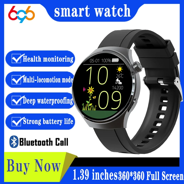 

One Click Wireless Call Smartwatch For Women Men 3D Dynamic Dial 24H Health Monitor Smart Watches 200+ Watch Faces Waterproof