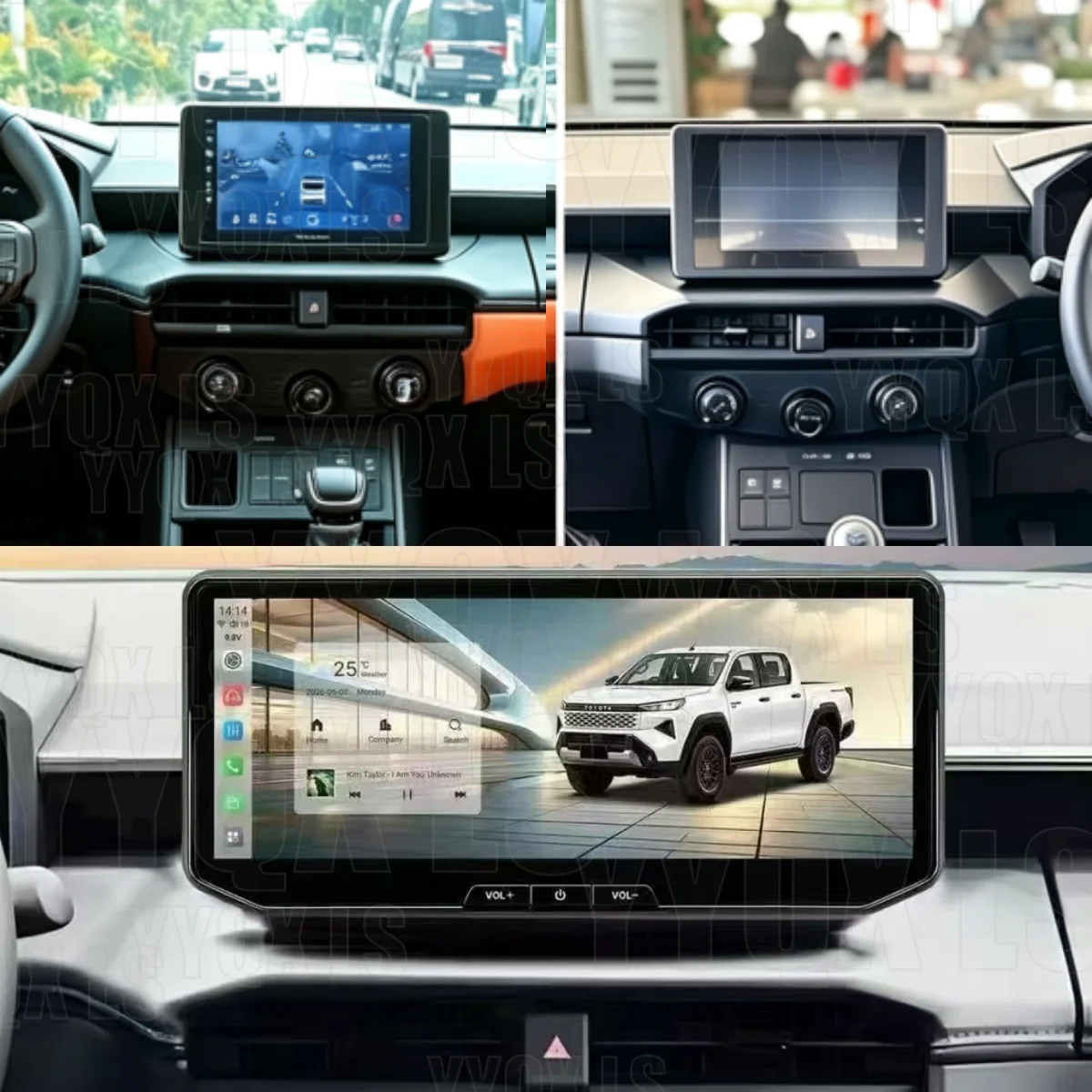 Android 13 Radio For Toyota Hilux 2025-2026 Smart HD Screen GPS IPS Multimedia Navigation Car Stereo Receiver player Head Unit