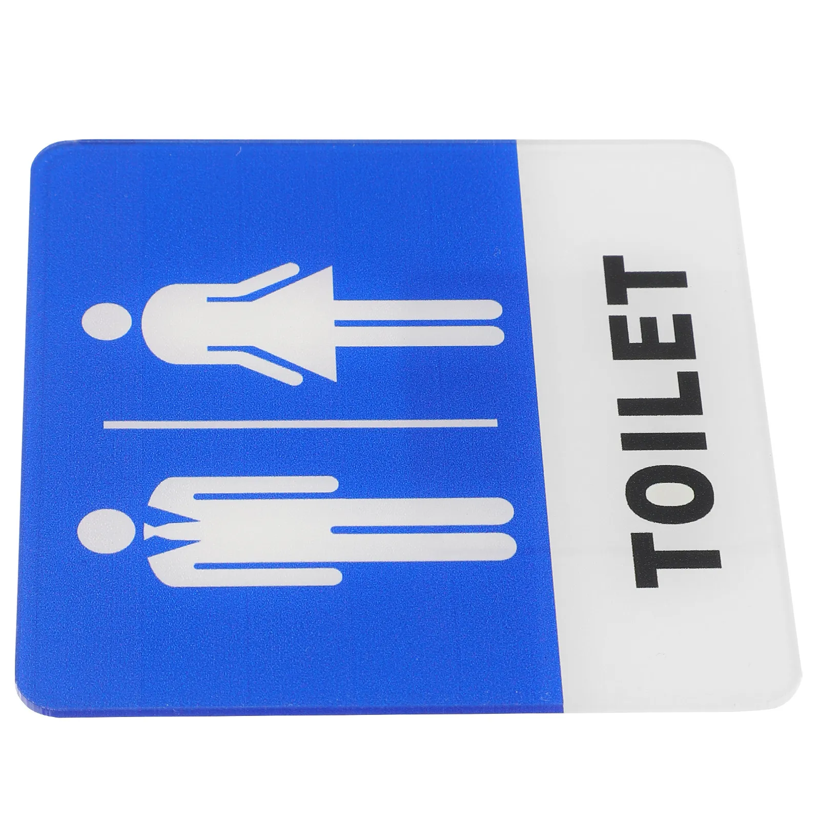 Home Bathroom Door Signs - لافتة باب مرحاض للجنسين من الأكريليك