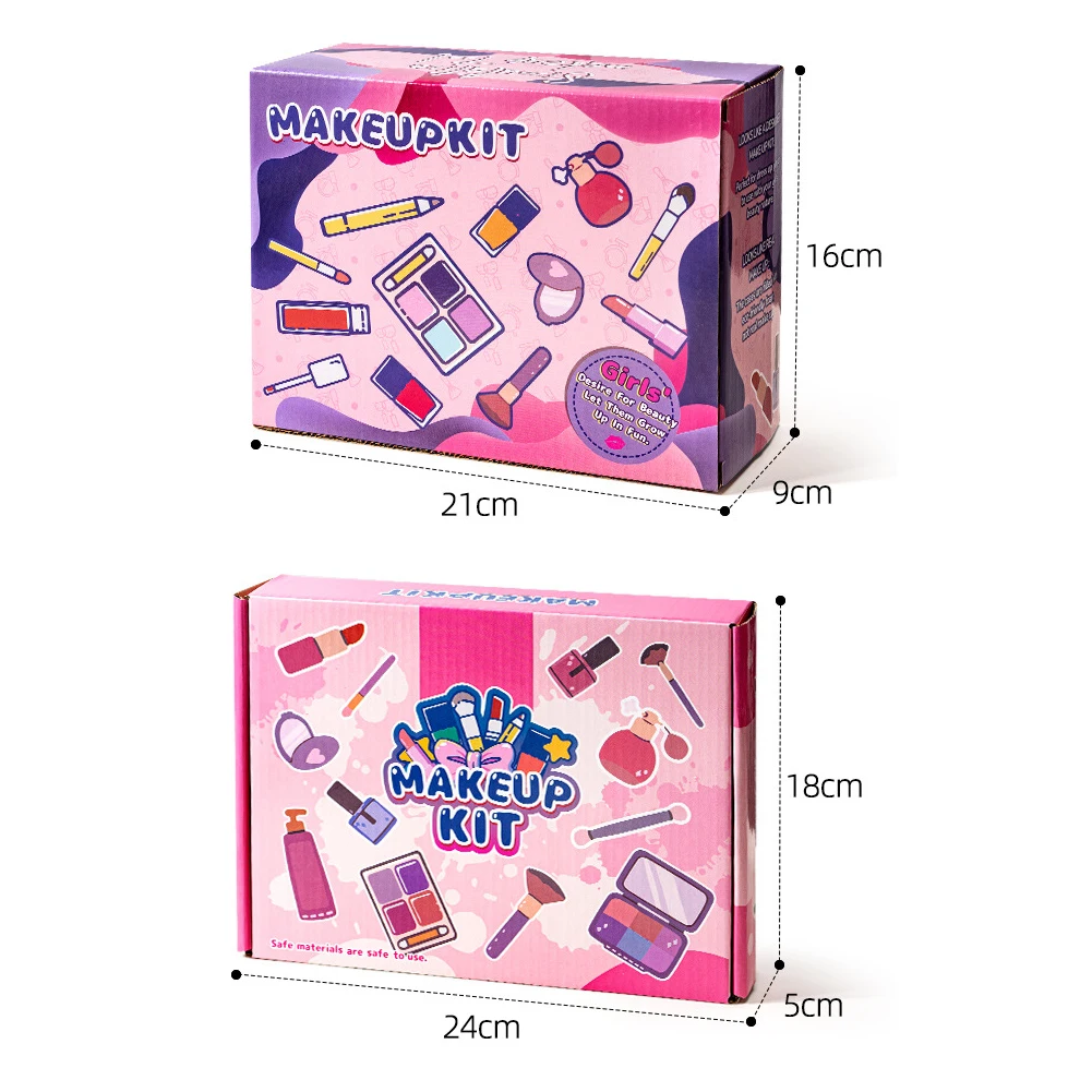 11/21pcs 시뮬레이션 메이크업 키트 생일을위한 빨 수있는 메이크업 화장품 장난감 선물