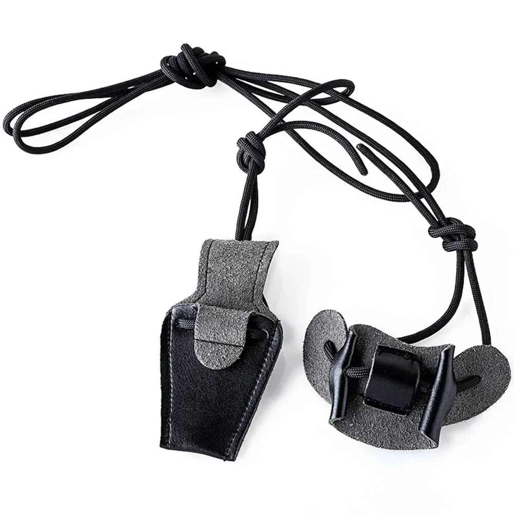 Archery Bow Stringer Rope Install Tool  Nylon And Faux Cowhide Construction  Convenient Top And Side Pockets For Range Gear