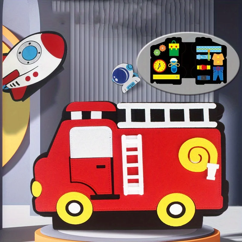 Montessori-Spielzeug, Busy Board, Lernspielzeug für Teenager, Filz-Märchenbücher, 3D-Form, farblich abgestimmt, Montessori, pädagogisch sensorisch