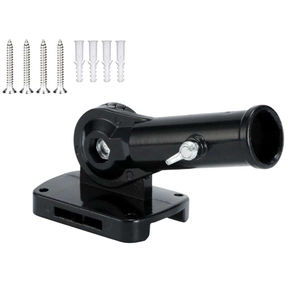 Adjustable Aluminum Alloy Outdoor Flag Pole Bracket for House Flags Garden Lights with Innovative Drainage Hole Design