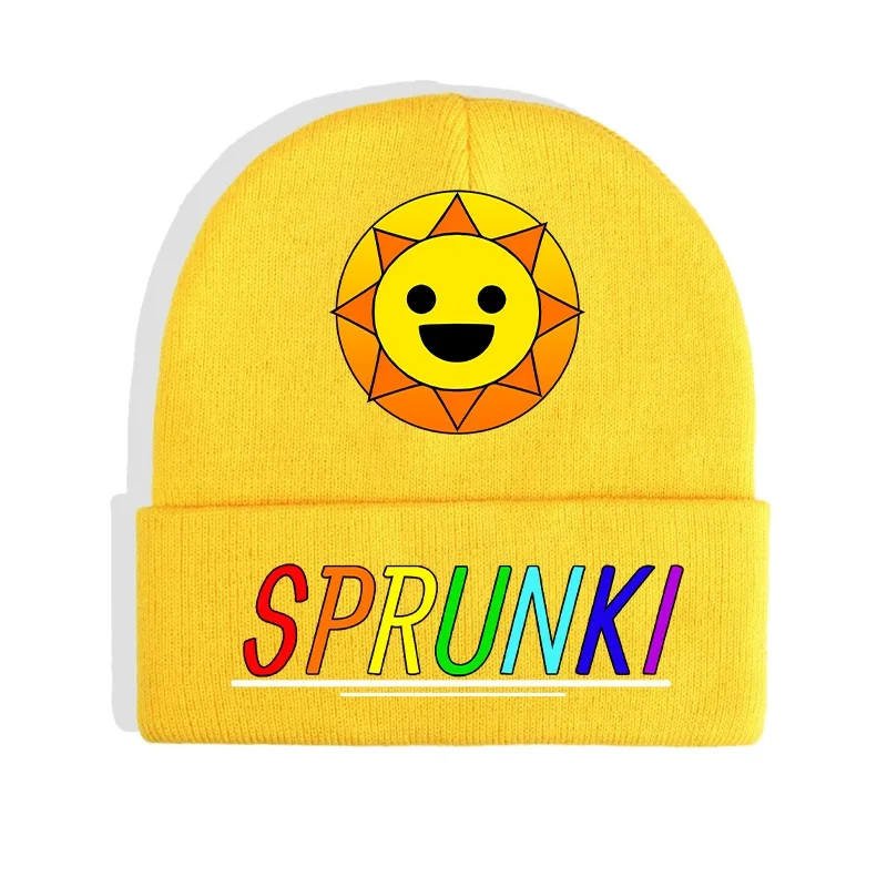 Sprunki Strickmütze für Kinder, Anime-Cartoon, niedliche Strickmütze, Jungen und Mädchen, Winter, warme Windschutzmütze, Baby, Kinder, Hip-Hop-Kappen, Geschenke