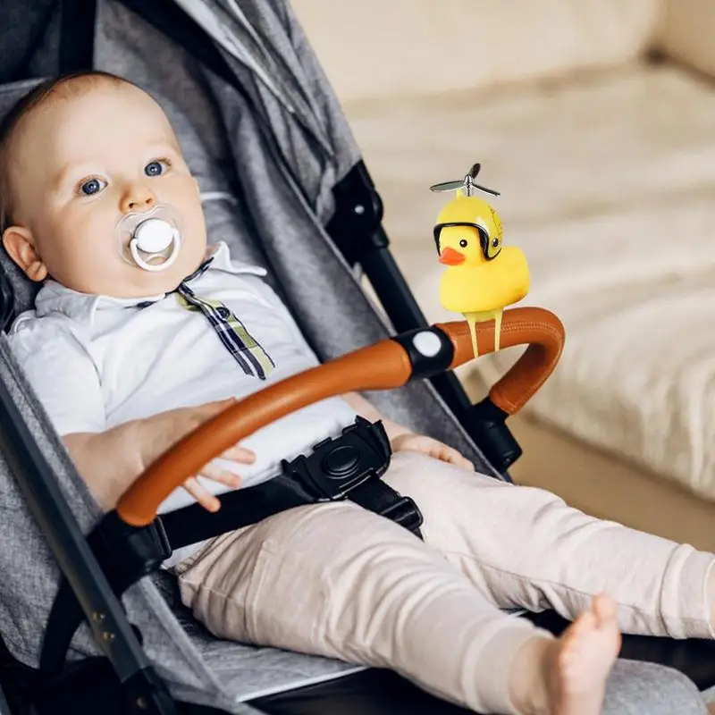 Rubber Duck Bicycle Bell LED Light Bike Bell Yellow Kids Bicycle Bell Loud Crisp and Clear Sound Ringer for Adults Kids Toys