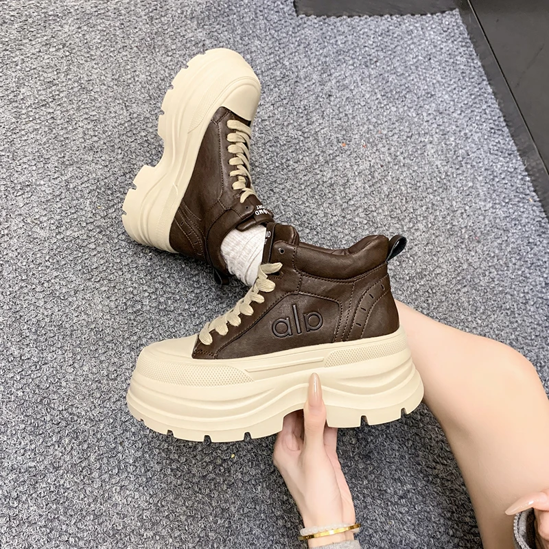 منصة أحذية نسائية عدم الانزلاق النساء احذية الجري مصمم أحذية مفلكنة الدانتيل متابعة مقاومة للاهتراء أحذية رياضية للنساء 2025 جديد #2