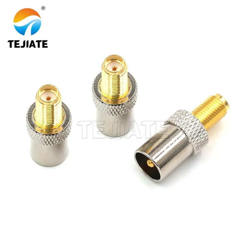 Teste do conector coaxial do RF, SMA ao adaptador da tevê, SMA-TV-KJ, tronco da extensão, niquelado interno e externo, 1PC