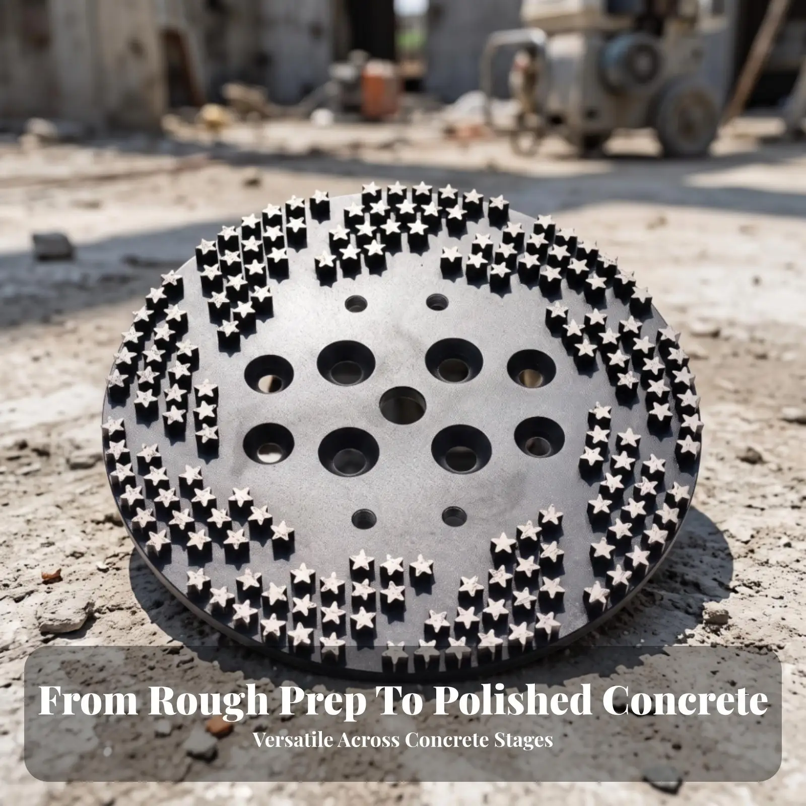 Concrete Floor Grinder Disc 250mm Diamond Abrasive Tool for Leveling Uneven Surfaces and Polishing Prep