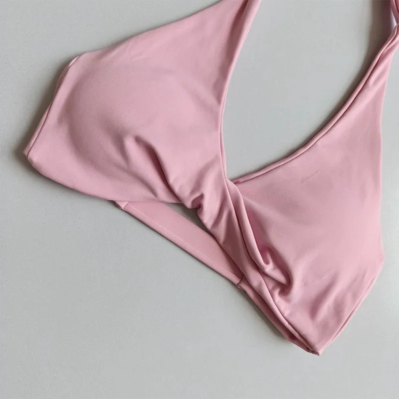 Yoga-Outfit für Damen, 2-teiliges Set | Halter-Sport-BH mit offenem Rücken, gepolstert, hohe Taille, Po-Lifting, Bauchkontrolle, Nude-Feel, Workout S – Detail 18
