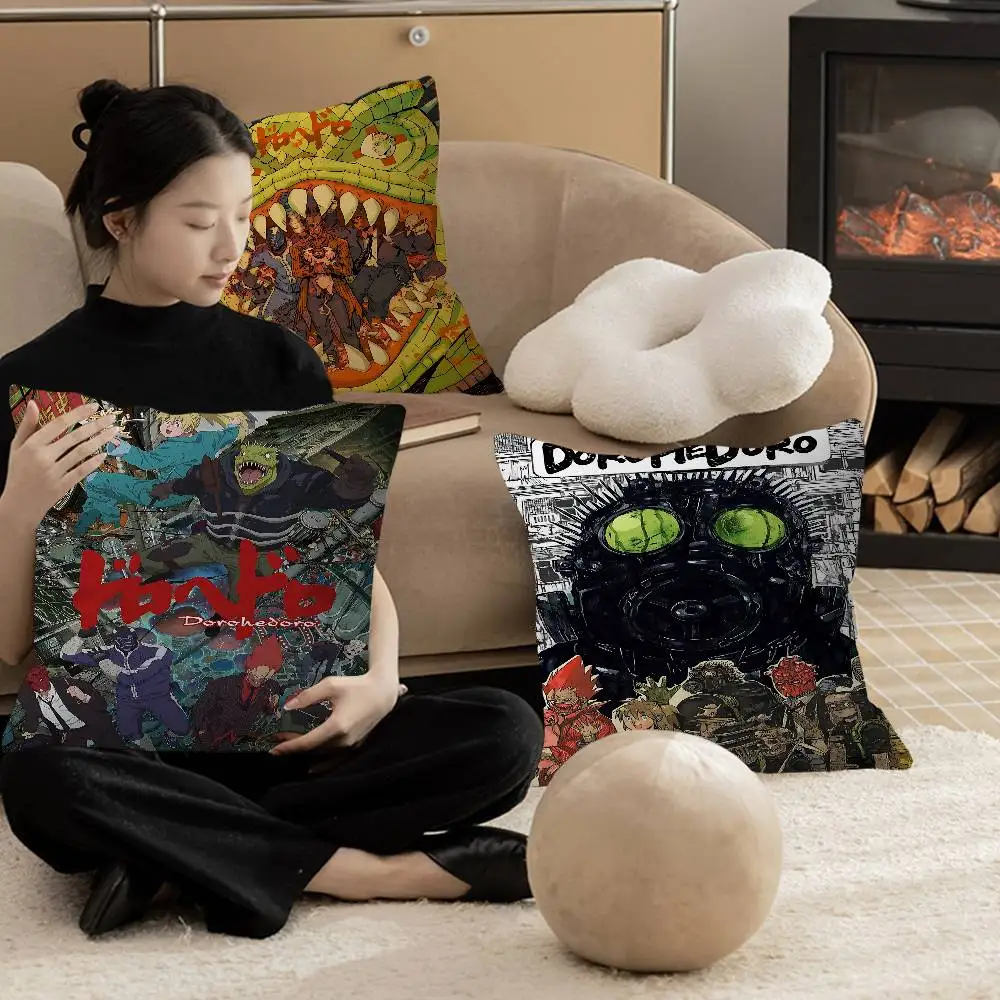 Anime D-Dorohedoro Pillow Cushion Cover Pillowcase Living Room Sofa Home Decor Customized