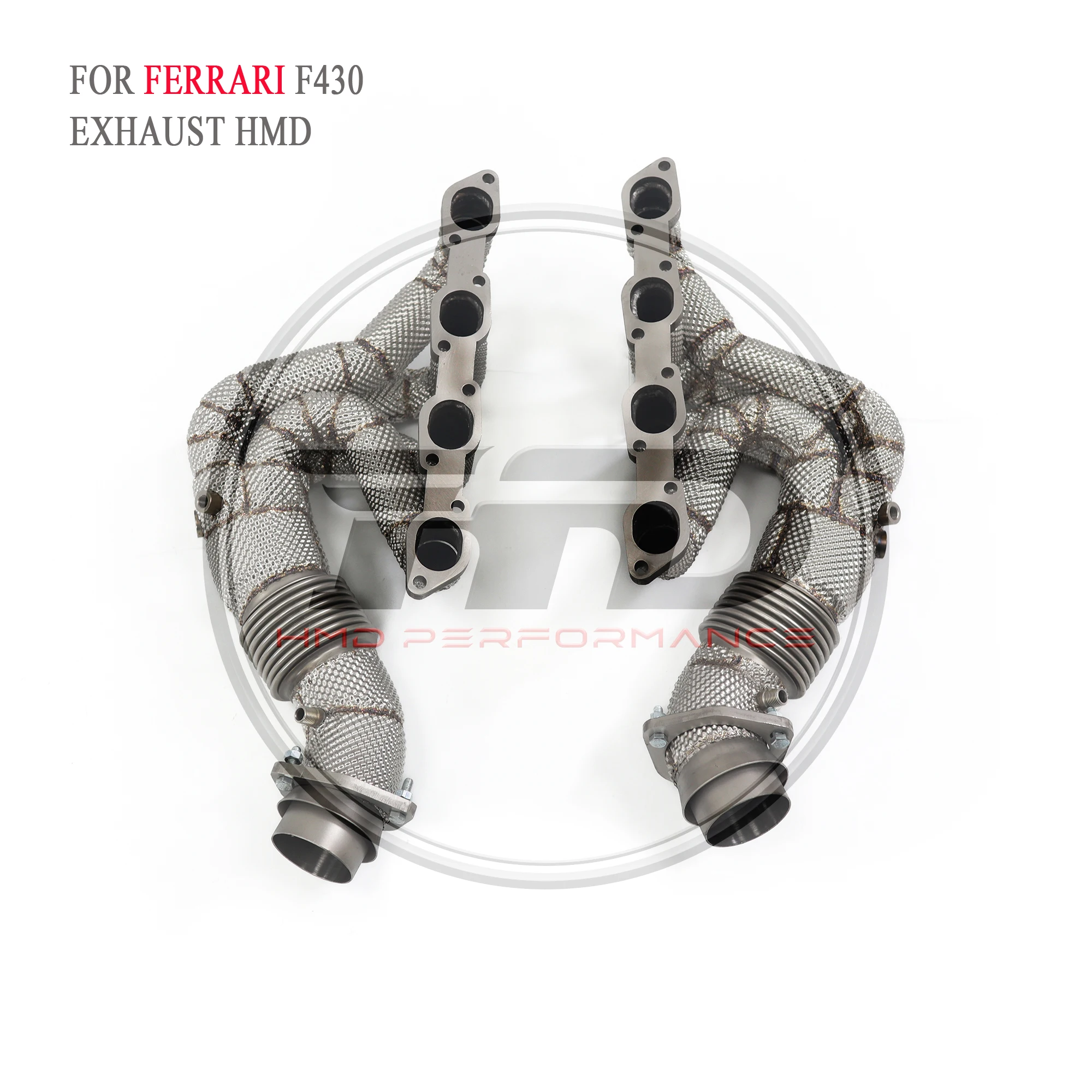 

HMD Exhaust System High Flow Performance Headers for Ferrari F430 4.3L Manifold With Heat Shield