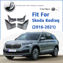 Mudguard For Skoda Kodiaq 2016-2021 Front Rear 4pcs Mudflaps Mudguards Car Accessories Auto Styline Splash Guard Fender 2020