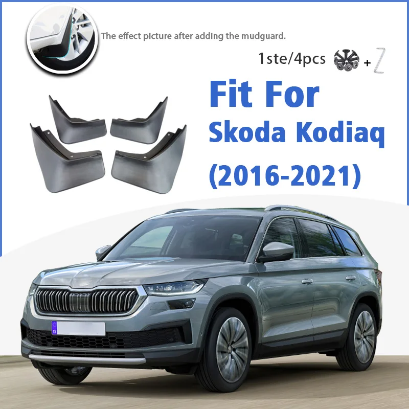 Błotnik dla Skoda Kodiaq 2016-2021 przód tył 4 sztuk błotniki błotniki akcesoria samochodowe Auto Styline osłona rozbryzgowa błotnik 2020