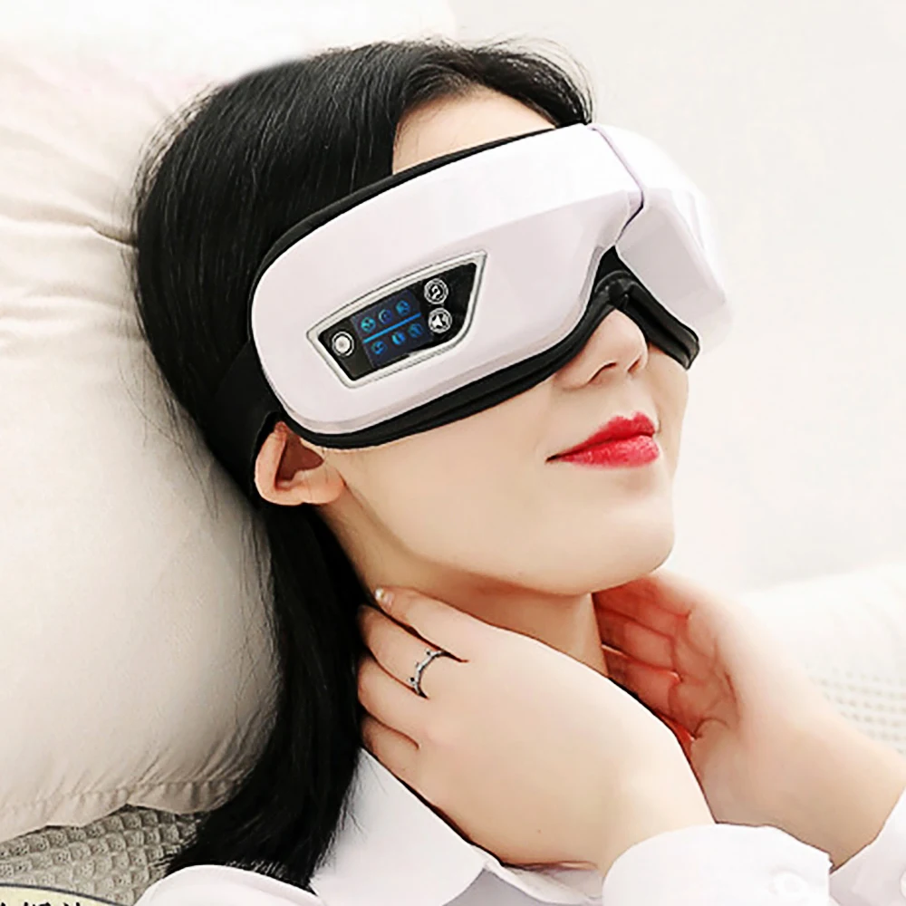 

Vibration Airbag Compress Eye Massager Smart Foldable Eye Massage Instrument Bluetooth Music Eye Care Glasses Eye Relax Fatigue