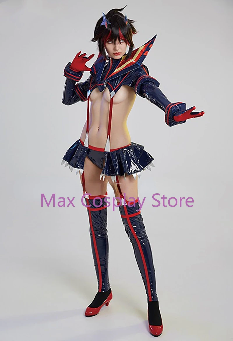 Max Anime Matoi Ryuko Cosplay Costume Halloween School Uniform Navy Sailor Suit Women Sexy Carnival Party Dress SZ