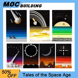 Creative Tales of the Space Age MOC Building Blocks Scene Model Ursa Major Black Sun Jupiter Assembly Bricks Toys Creative Gifts
