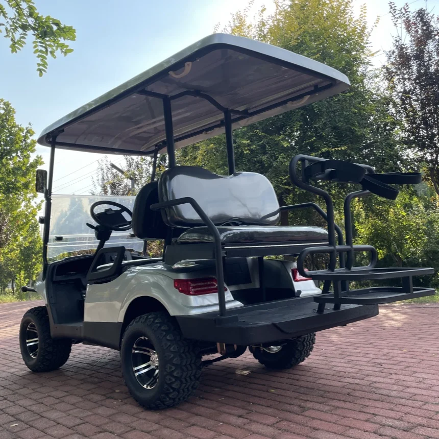 

Urban Mobility Electric Golf Cart Side Mirror With Turning Light 14-Inch Off-Road Tires Golf Bag Straps And Basket Golf Cart