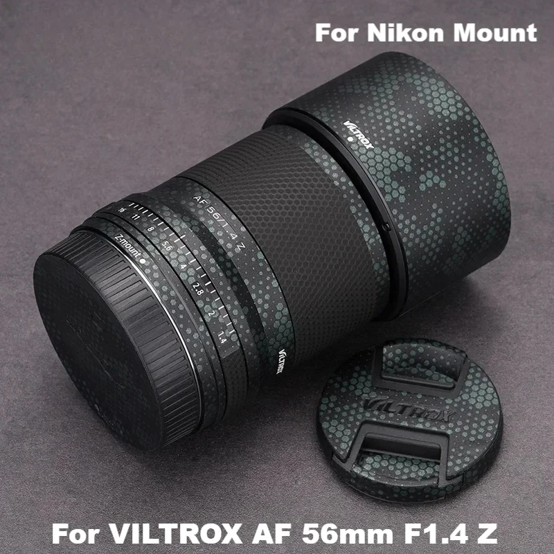 สําหรับ VILTROX AF 56 มม.F1.4 Z Decal ผิวไวนิลห่อฟิล์มกล้องเลนส์ป้องกันสติกเกอร์ Protector Coat (สําหรับ Nikon Mount)