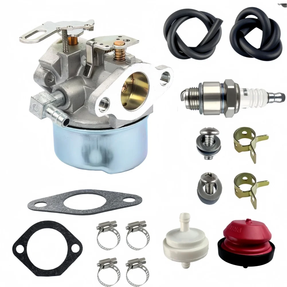 Adjustable Carburetor Kit for Tecumseh Snow Blower Fits For HM70 For HM80 HMSK80 HMSK90 Models with Easy Performance Adjustment