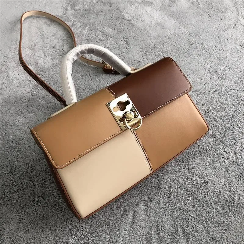 Fashion Luxury Ladies Handbag High Quality Stance Wallet Genuine Leather Designer Square Bag Commuter Crossbody Shoulder Bag