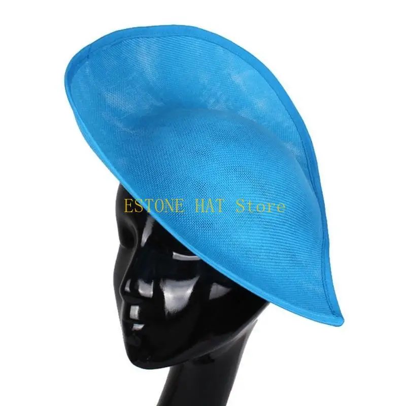 

49MF Sinamay Saucer Hat Base Fascinator Base Saucer Teardrop Sinamay Millinery Base