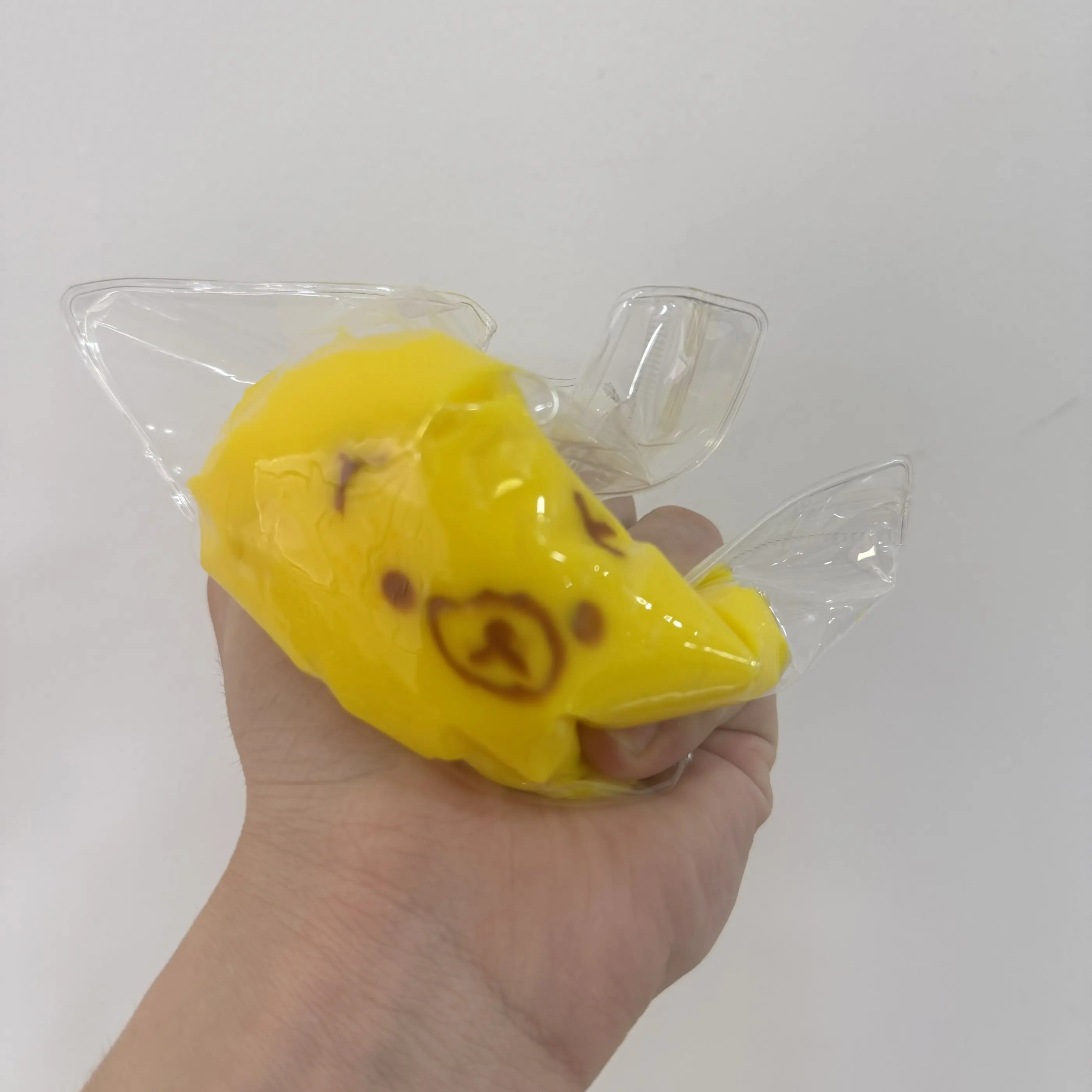 New 2pcs Handmade Squishy with Butter Texture! - Pineapple Bear Shaped to Relieve Stress - Food Grade Silicone S