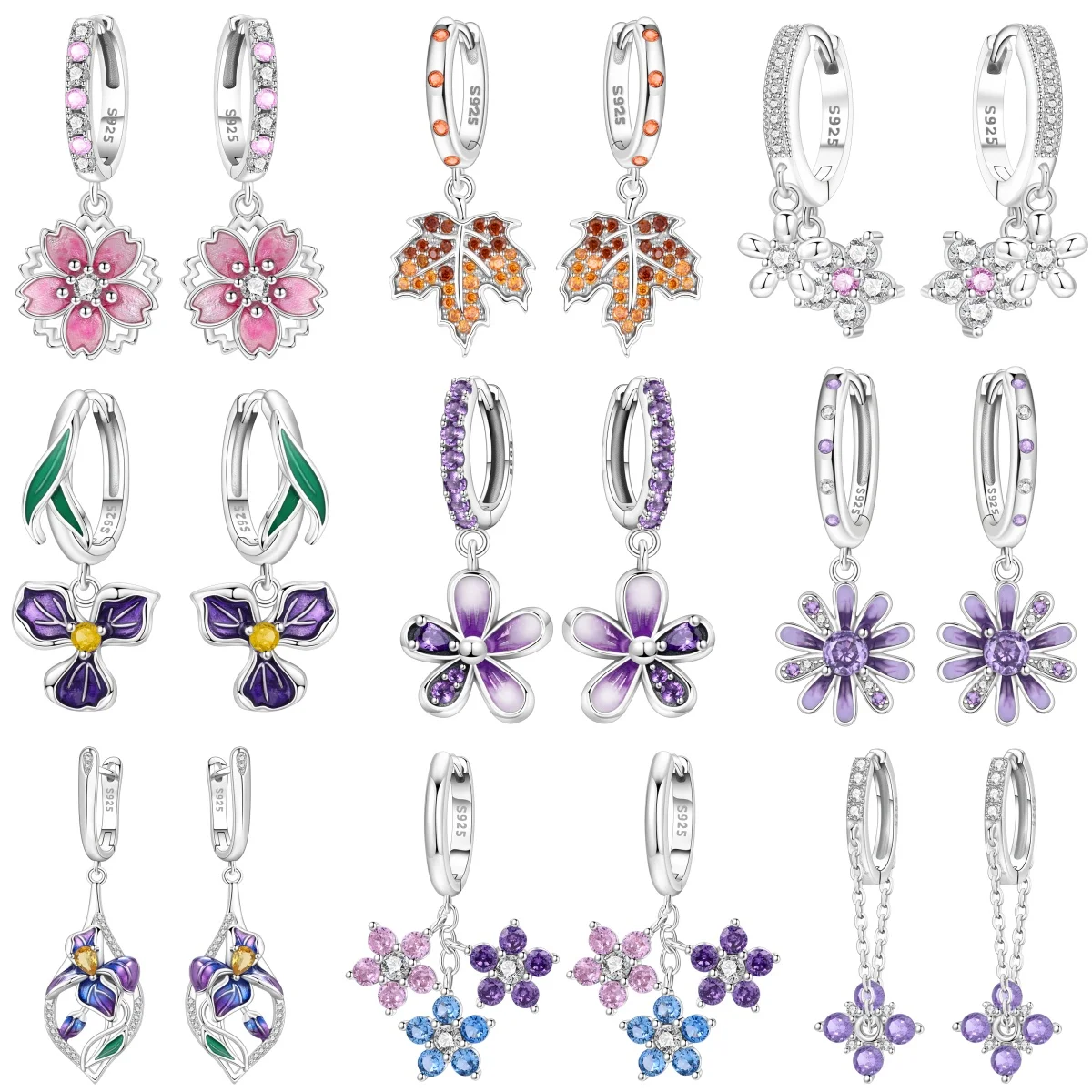 

Серьги MISEFF из стерлингового серебра S925, разные стили, изысканные серьги с цветами, оригинальные модные украшения, подарок на день рождения для женщин