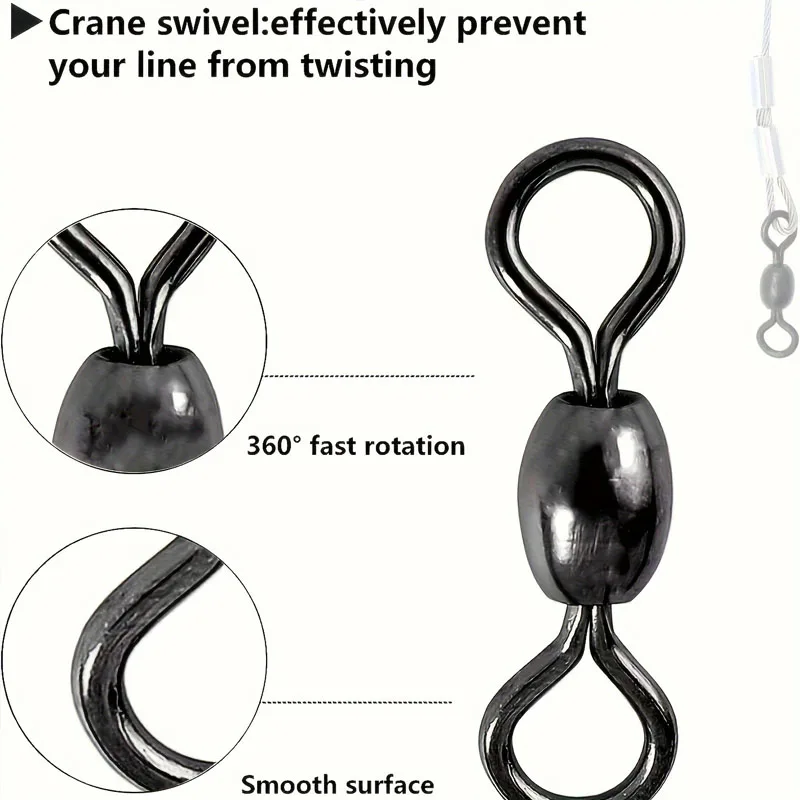 Big Game Saltwater Fishing Rigs - Extra Large Circle Hooks for Shark/Tuna/Sturgeon with Anti-Bite Wire Leaders view 6