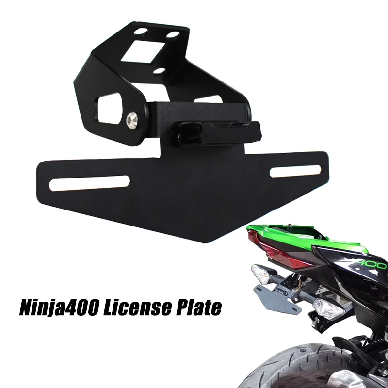 License Plate Holder Bracket Frame Tail Tidy Eliminator For Kawasaki Ninja 400/250 Ninja400 Ninja250 Z400 2018-2023