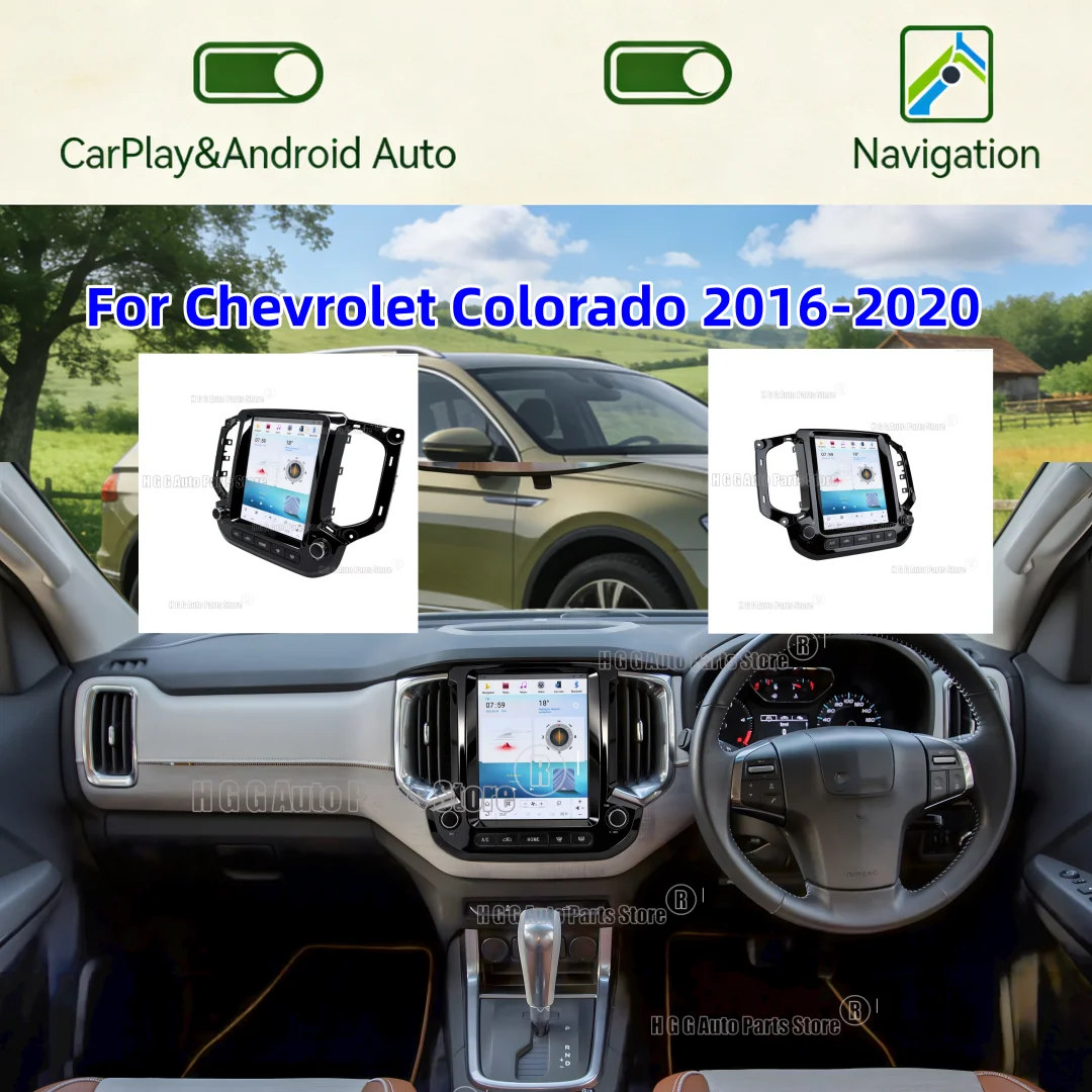 

10,4-дюймовый Android-экран с GPS и CarPlay для Chevrolet Colorado 2016-2020, автомобильная мультимедийная система, радио, навигация
