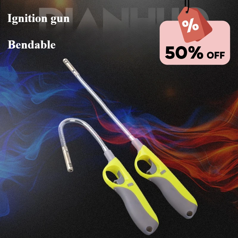 

2025 New Extended Bendable Gas Stove Igniter Lighter Kitchen Lighter Long Handle Gas Stove Electronic Ignition Stick