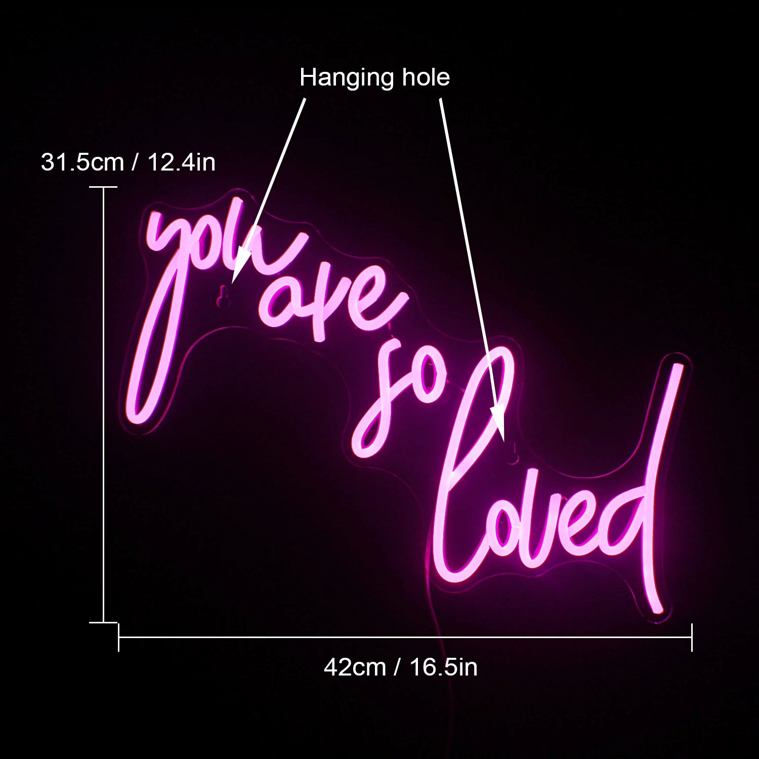 You Are So Loved Neon Led Sign Lights Art Letter Wall Room Decor Home Bedroom Decoration For Party Wedding Festival USB Lamp