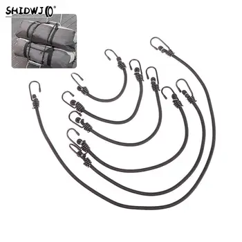 헤비 듀티 탄성 번지 충격 코드 스트랩 1 개, 스트레치 플라스틱 후크, 자동차, 오토바이, 수하물, 텐트, 카약, 보트, 카누, 자전거, 로프 타이 