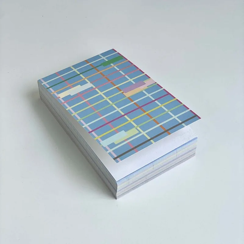 المفكرة القابلة للتمزيق 120 ورقة لا مذكرة الوسادة لسكرابوكينغ المجلات الملاحظات الملونة مخطط إدراج داخل ورقة القرطاسية #5