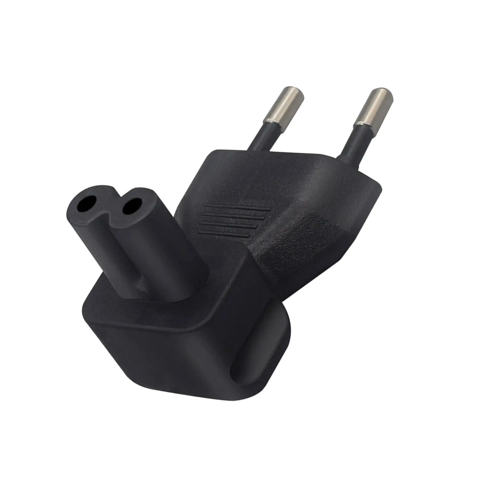 Power Extension Adapter EU 4.0 to C7 Angled Plug Converter for TV DVD Player Projector 250V 2.5A Black