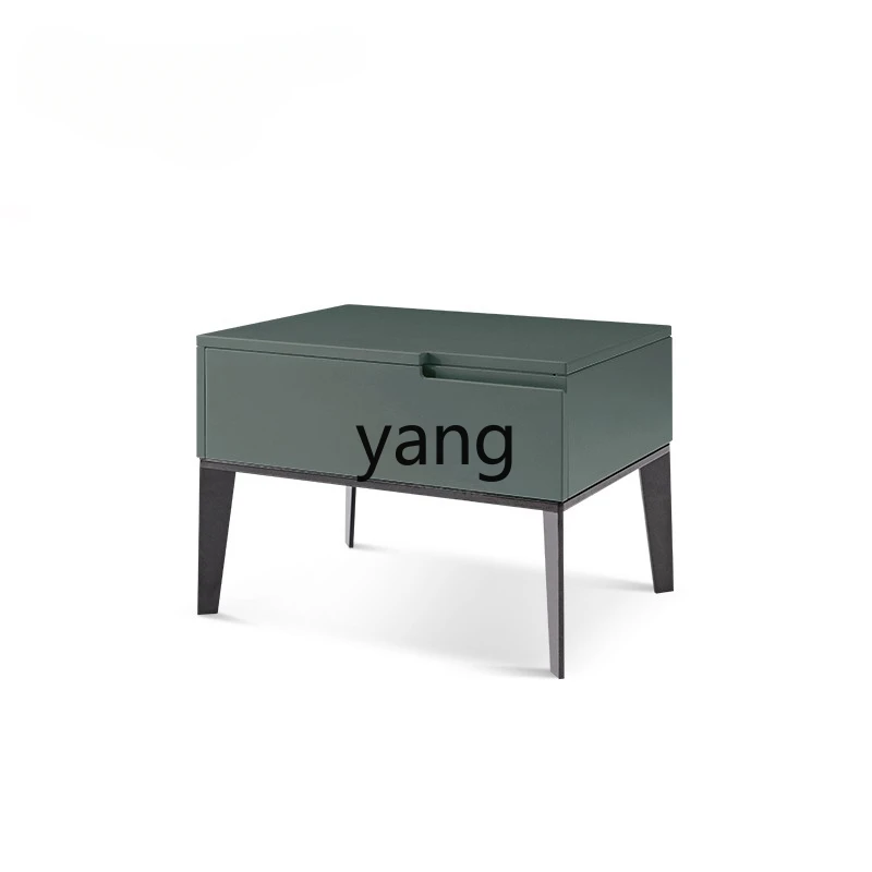 

LTT Italian modern simple light luxury bedside table paint bright color single pumping small bedside table