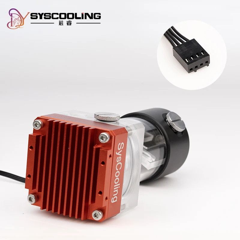 Pompa Syscooling P67D z zbiornikiem wodnym 65 100 130mm do chłodzenia wodnego PC DIY, obsługa regulacji prędkości PWM.