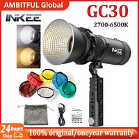 INKEE GC30 Gold Crow 30W LED Video Light Photographic Strobe Lighting 2700-6500K For Photography Video Recording Outdoor Shoot