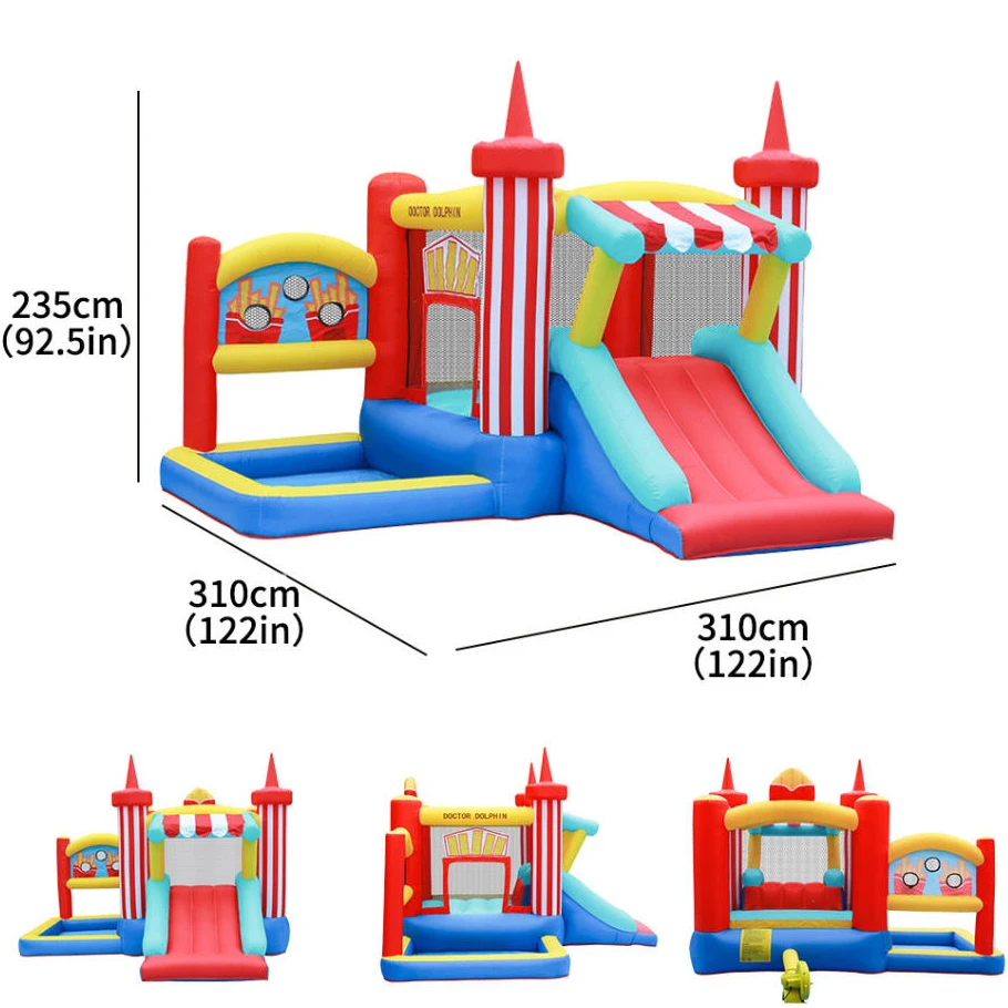 

New Children's Inflatable Castle Bouncer Playhouse Kids' Playhouse Inflatable Jumping Bed Slide Combo