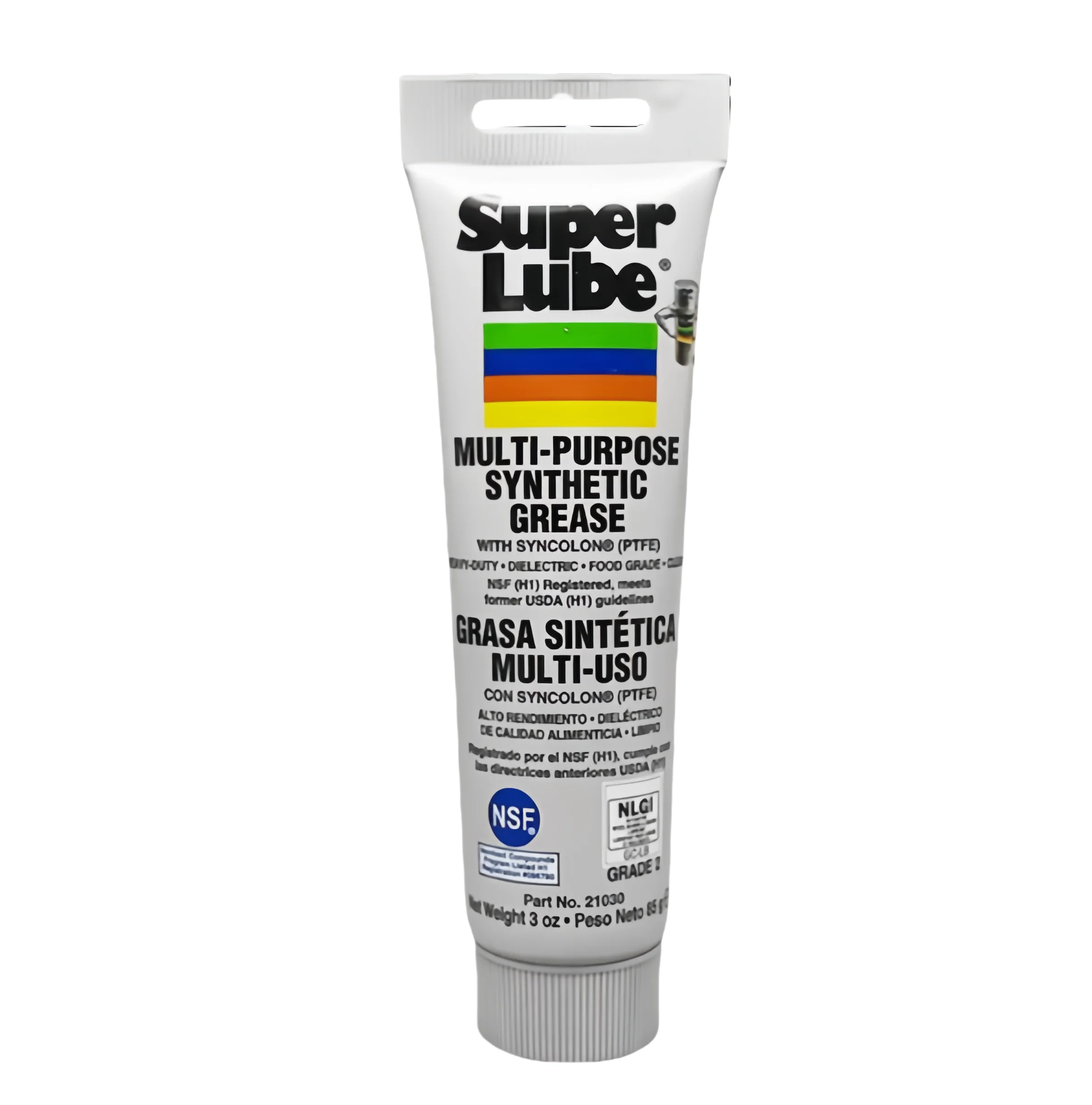 Original FOR Super Lube 21030 Multi-Purpose Synthetic Grease PTFE Lubricant NSF Food Grade Grease for Track Hinge Chain Oz Tube