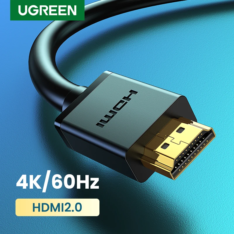 Ugreen szybki kabel HDMI do Xiaomi Mi Box PS4 HDMI Splitter przełącznik HDMI kabel 1m 2m pozłacany Port 4K 1080P kabel 3D HDMI