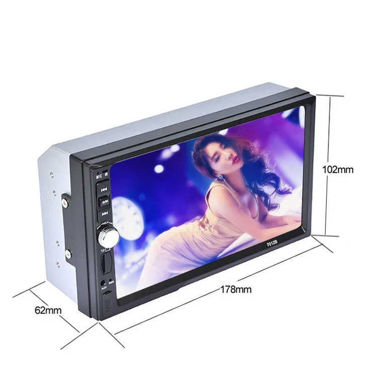 

7012B 2 Din Car Radio MP5 car video Player 7''HD Touch Screen Phone Radio Stereo FM/MP3/MP4/Audio/Video/USB Auto Electronics