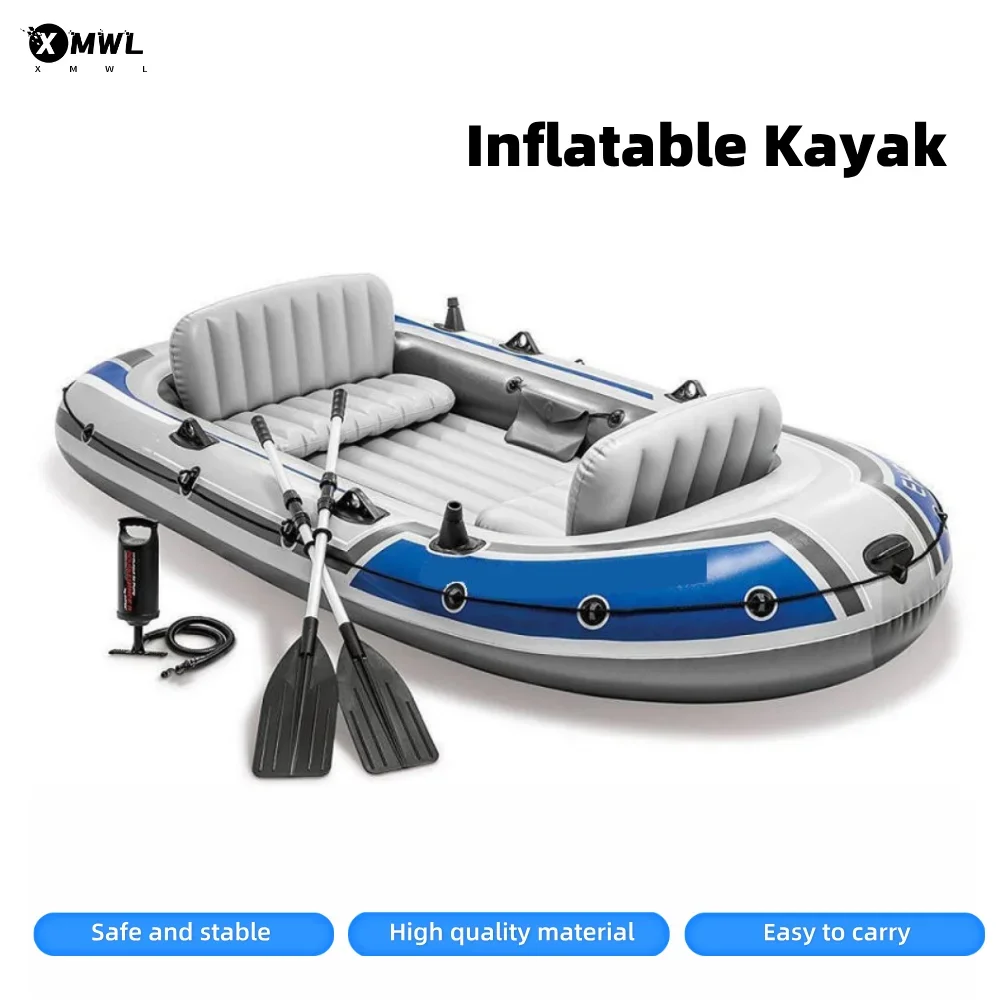 

4-Person 5-Person Kayak with Paddles Inflatable Kayak Inflatable Seat Easy To Carry and Store Environmentally Friendly Material