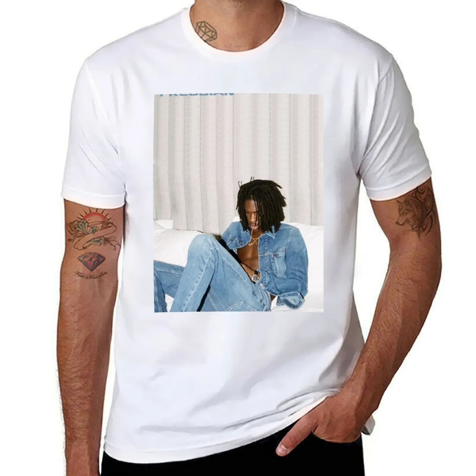 

DANIEL CAESAR DENIM T-Shirt t shirts for man cotton soft printed t shirts for man T-Shirt