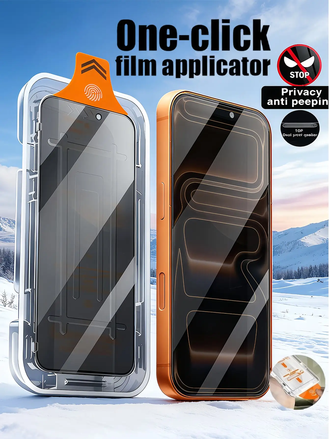 

Защитная пленка для экрана, 2 шт., закаленное стекло, совместимое с IPhone 17 16, 15, 14, 12, 11 Pro Max, установка без пыли в один клик