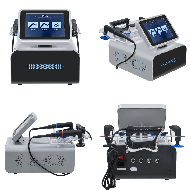 Portable 3 In 1 INDIBA 448Khz Tecar CET RET JDM Weight Loss Physical Therapy Machine For Diatermia Body Shaping Cellulite Reduce